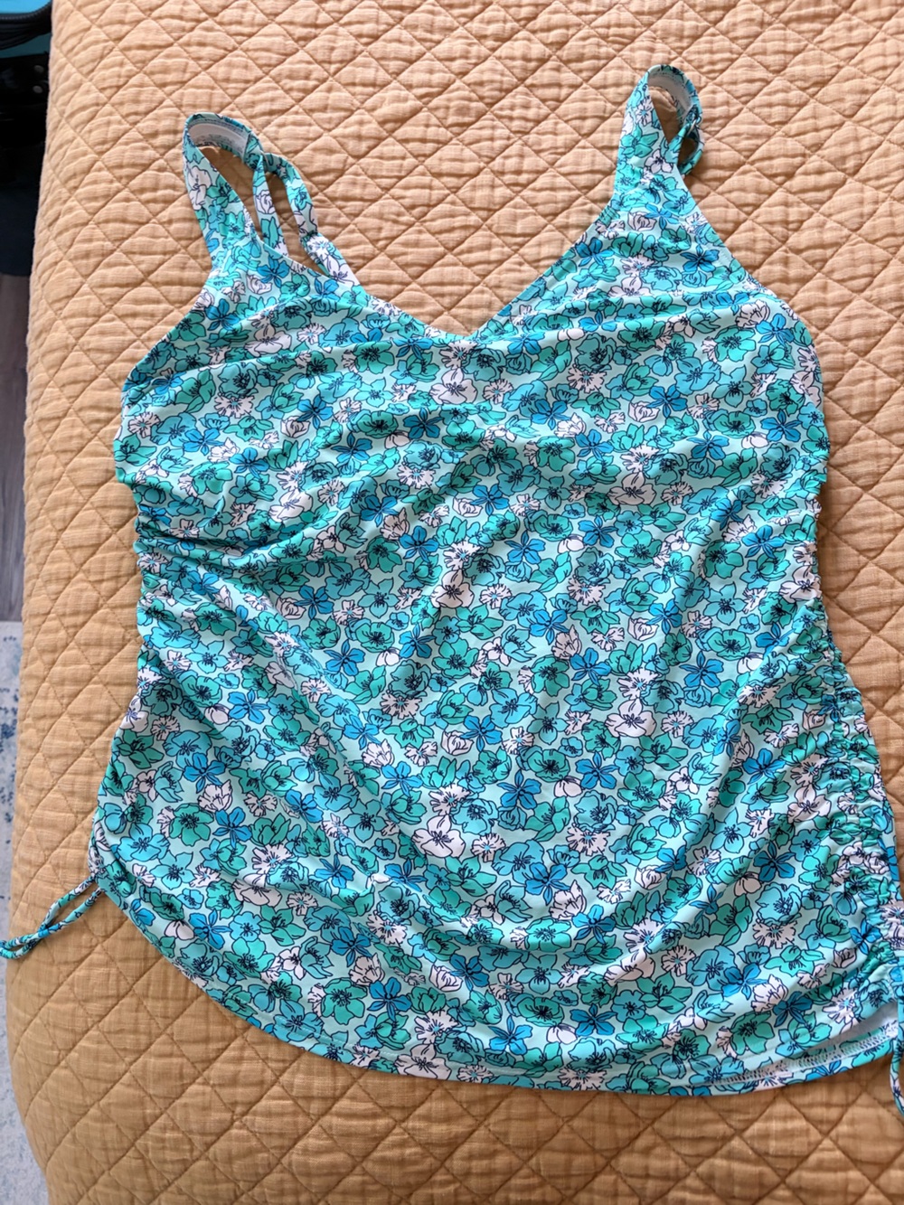 Lands' End Floral Adjustable Tankini